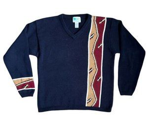 Vintage Lily’s of Beverly Hills Womens Sweater Size L Cotton V-Neck